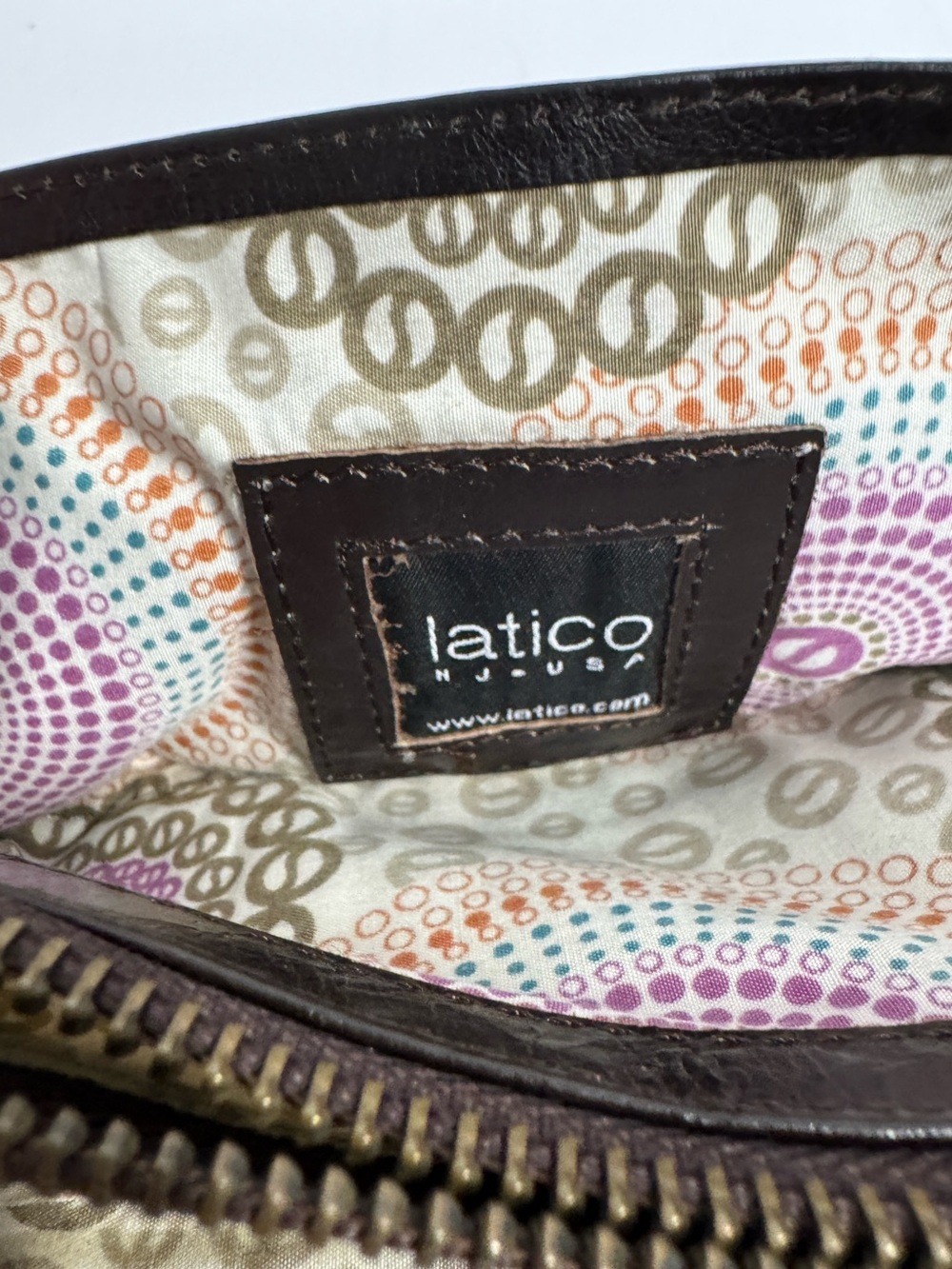 Latico Leather 3 Section Wallet Organizer Dark Brown Clutch Purse Women - Picture 7 of 13